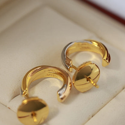 [Amore Jewelry]TRINITY ON DIAMOND MINI EARRINGS