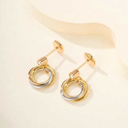 [Amore Jewelry]TRINITY ON DIAMOND  EARRINGS