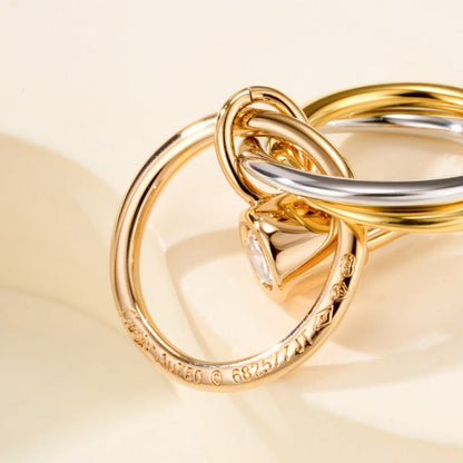 [Amore Jewelry]TRINITY ON DIAMOND  EARRINGS