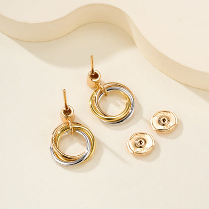 [Amore Jewelry]TRINITY ON DIAMOND  EARRINGS