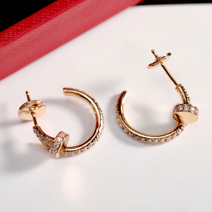 [Amore Jewelry]JUSTE FULL DIAMOND SMALL EARRINGS