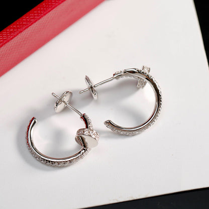 [Amore Jewelry]JUSTE FULL DIAMOND SMALL EARRINGS