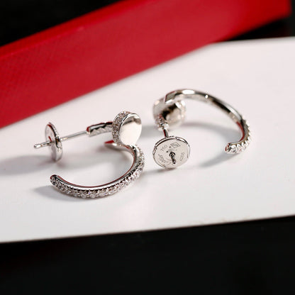 [Amore Jewelry]JUSTE FULL DIAMOND SMALL EARRINGS