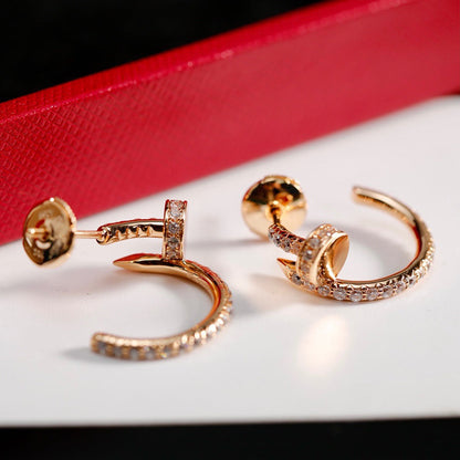 [Amore Jewelry]JUSTE FULL DIAMOND SMALL EARRINGS