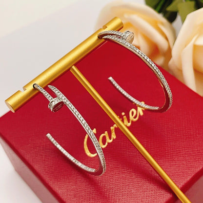 [Amore Jewelry]JUSTE FULL DIAMOND LARGE EARRINGS