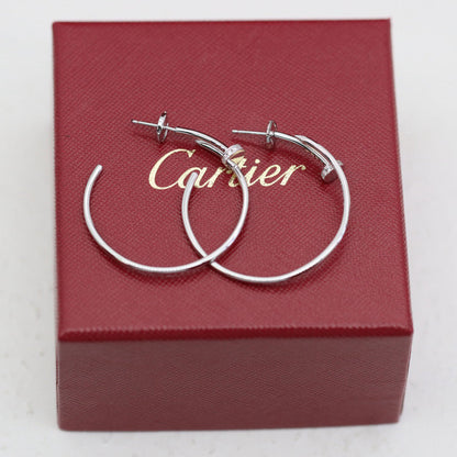 [Amore Jewelry]JUSTE HALF DIAMOND LARGE EARRINGS