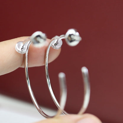 [Amore Jewelry]JUSTE HALF DIAMOND LARGE EARRINGS