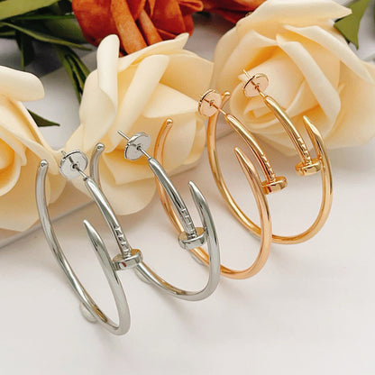 [Amore Jewelry]JUSTE NO DIAMOND LARGE EARRINGS