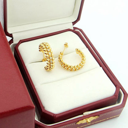 [Amore Jewelry]CLASH FULL DIAMOND MEDIUM EARRINGS