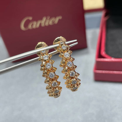 [Amore Jewelry]CLASH FULL DIAMOND MEDIUM EARRINGS