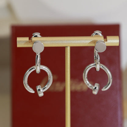 [Amore Jewelry]JUSTE NO DIAMOND DOUBLE EARRINGS