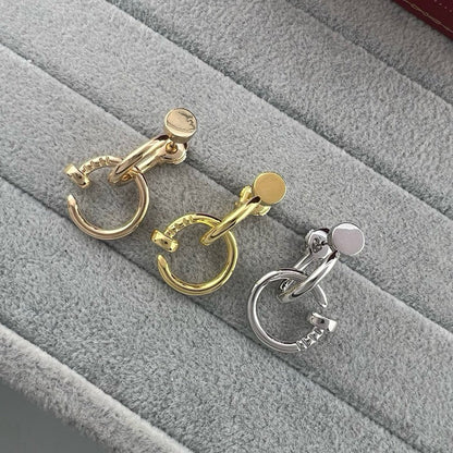 [Amore Jewelry]JUSTE NO DIAMOND DOUBLE EARRINGS