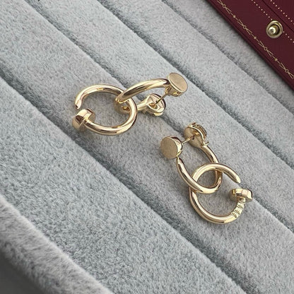 [Amore Jewelry]JUSTE NO DIAMOND DOUBLE EARRINGS
