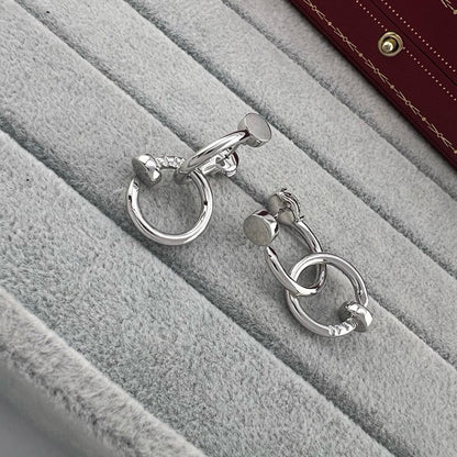 [Amore Jewelry]JUSTE NO DIAMOND DOUBLE EARRINGS