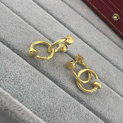 [Amore Jewelry]JUSTE NO DIAMOND DOUBLE EARRINGS