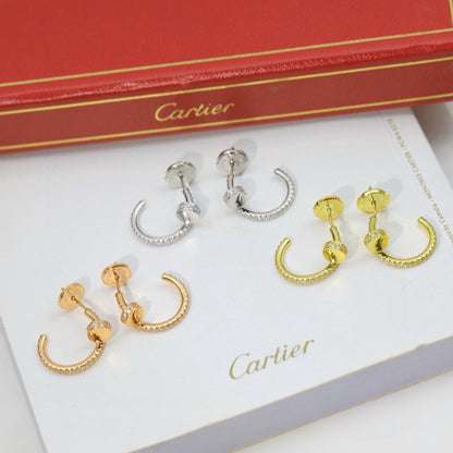 [Amore Jewelry]JUSTE FULL DIAMOND DOUBLE EARRINGS