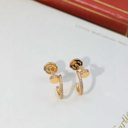 [Amore Jewelry]JUSTE FULL DIAMOND DOUBLE EARRINGS