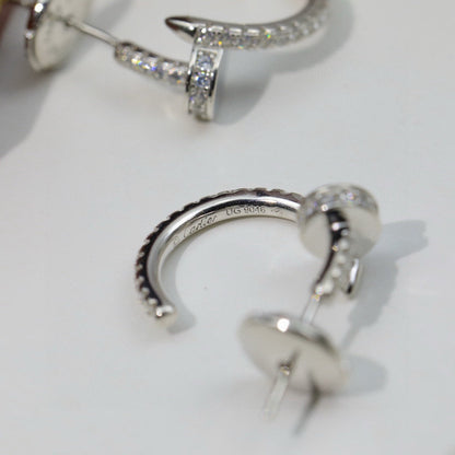 [Amore Jewelry]JUSTE FULL DIAMOND DOUBLE EARRINGS