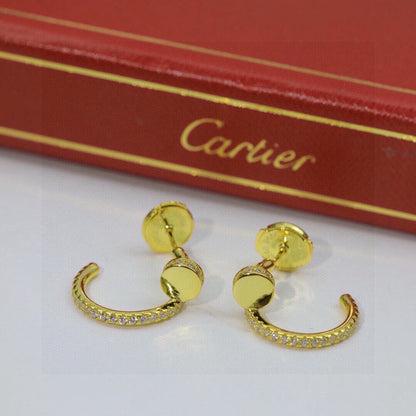 [Amore Jewelry]JUSTE FULL DIAMOND DOUBLE EARRINGS