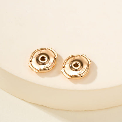 [Amore Jewelry]JUSTE HALF DIAMOND DOUBLE EARRINGS
