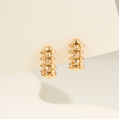 [Amore Jewelry]CLASH MINI HOOP EARRINGS