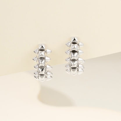 [Amore Jewelry]CLASH MINI HOOP EARRINGS