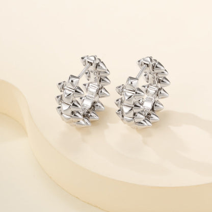 [Amore Jewelry]CLASH MINI HOOP EARRINGS