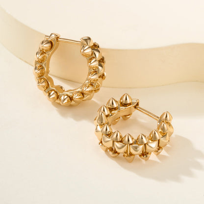 [Amore Jewelry]CLASH MINI HOOP EARRINGS