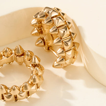 [Amore Jewelry]CLASH MINI HOOP EARRINGS