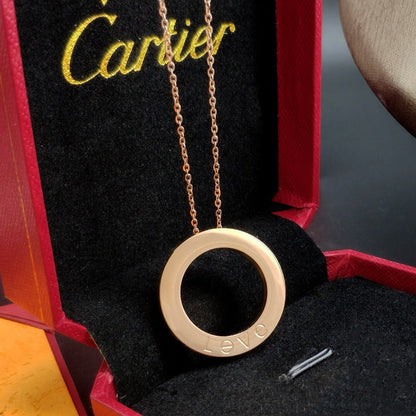 [Amore Jewelry]LOVE NECKLACE 16MM 3 DIAMONDS