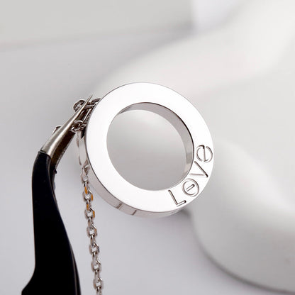 [Amore Jewelry]LOVE NECKLACE 16MM  FULL DIAMOND