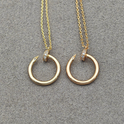 [Amore Jewelry]JUSTE NECKLACE HALF DIAMOND