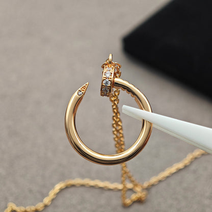 [Amore Jewelry]JUSTE NECKLACE HALF DIAMOND