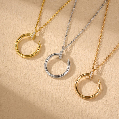 [Amore Jewelry]JUSTE NECKLACE HALF DIAMOND