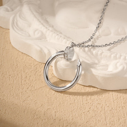 [Amore Jewelry]JUSTE NECKLACE HALF DIAMOND