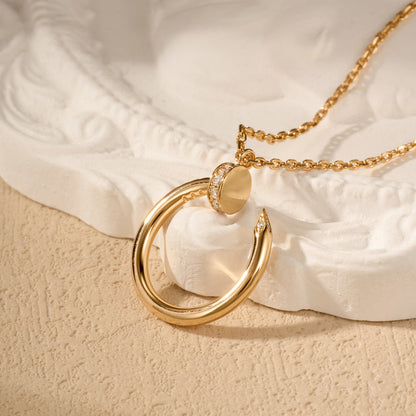 [Amore Jewelry]JUSTE NECKLACE HALF DIAMOND