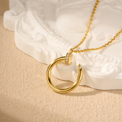[Amore Jewelry]JUSTE NECKLACE HALF DIAMOND