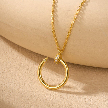 [Amore Jewelry]JUSTE NECKLACE HALF DIAMOND