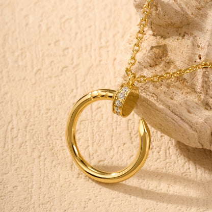 [Amore Jewelry]JUSTE NECKLACE HALF DIAMOND