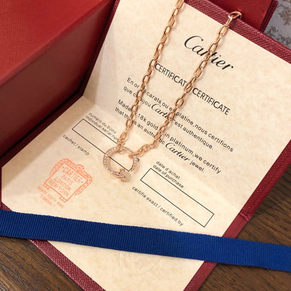 [Amore Jewelry]JUSTE NECKLACE FULL DIAMONDS