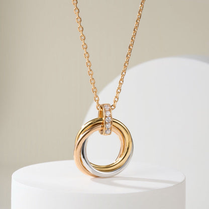 [Amore Jewelry]TRINITY MEDIUM  DIAMONDS NECKLACE