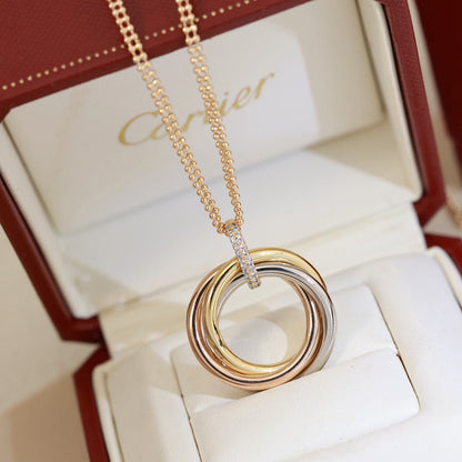 [Amore Jewelry]TRINITY MEDIUM  DIAMONDS NECKLACE
