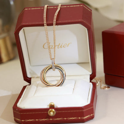 [Amore Jewelry]TRINITY MEDIUM  DIAMONDS NECKLACE