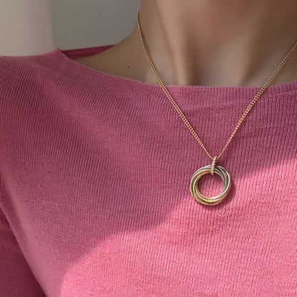 [Amore Jewelry]TRINITY MEDIUM  DIAMONDS NECKLACE