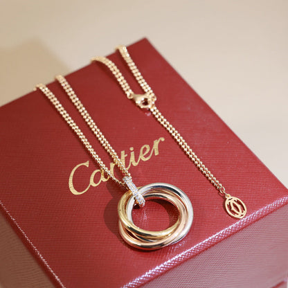 [Amore Jewelry]TRINITY MEDIUM  DIAMONDS NECKLACE
