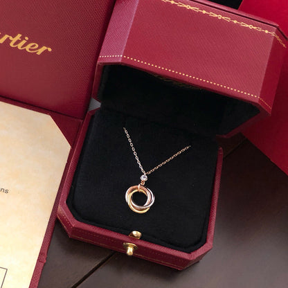 [Amore Jewelry]TRINITY  NECKLACE 1 DIAMOND