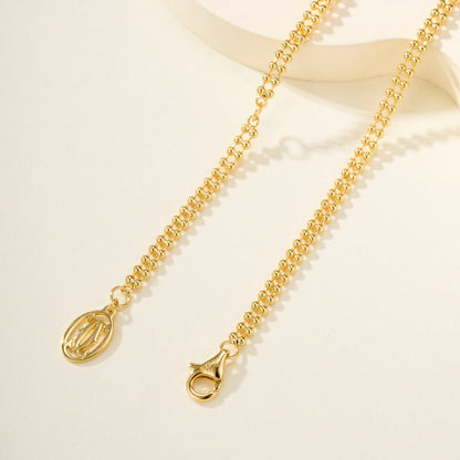 [Amore Jewelry]TRINITY LARGE FULL DIAMOND  NECKLACE