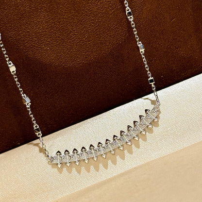 [Amore Jewelry]CLASH  SMALL FULL DIAMOND NECKLACE