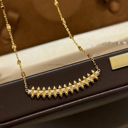 [Amore Jewelry]CLASH  SMALL FULL DIAMOND NECKLACE