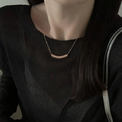 [Amore Jewelry]CLASH  SMALL FULL DIAMOND NECKLACE